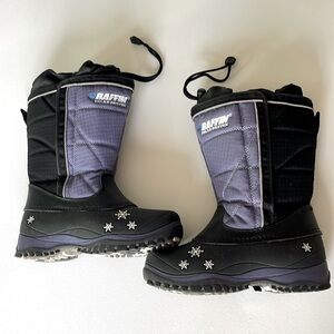 Baffin Cheree Polar Proven Winter Snow Boots Purple Black, Liners, Youth Size 1